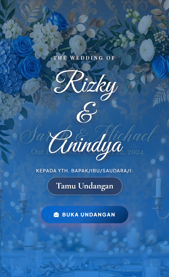 Template 14 (Cerulean Sky Floral)