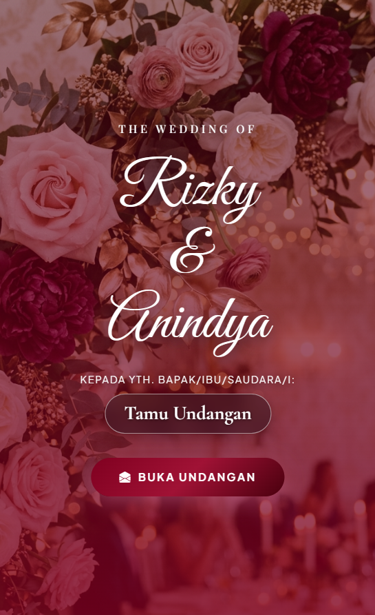 Template 16 (Maroon Velvet Floral)